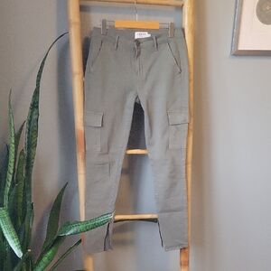 FRAME Olive Cargo Ankle Zip Pants
